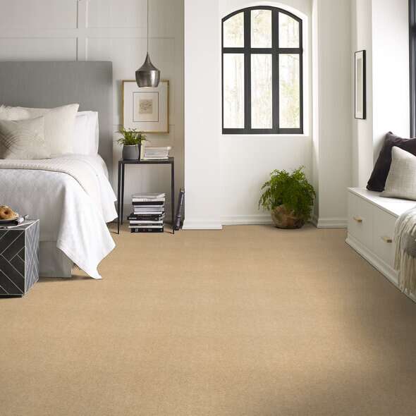 Shaw Floor Studio Around The House II Blonde Cashmere Textured 00106