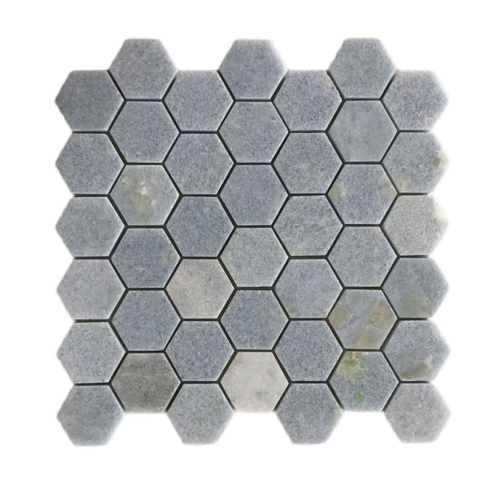 Blue Celeste Polished Marble Mosaic - 2" Hexagon