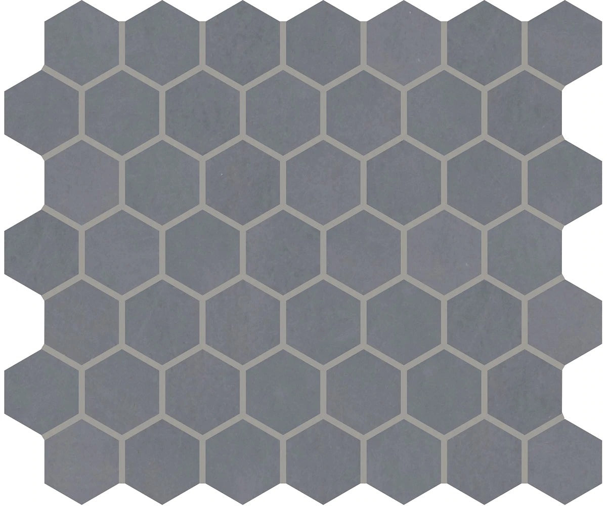 Marazzi Moroccan Concrete MC54 Blue Gray Matte Ceramic Mosaic