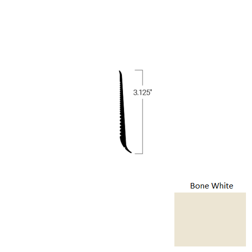 Johnsonite Bone White TDCR-79-3 1/8X75