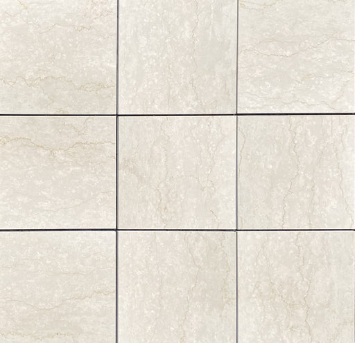 Botticino Classico Polished Marble Tile - 16" x 16" x 3/8"