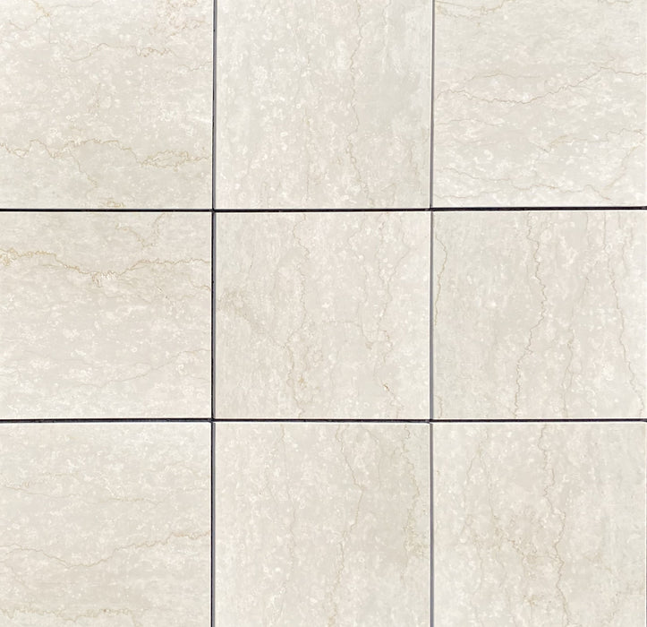 Botticino Classico Polished Marble Tile - 16" x 16" x 3/8"