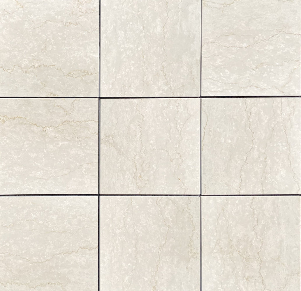 Full Tile Sample - Botticino Classico Marble Tile - 16" x 16" x 3/8" Polished