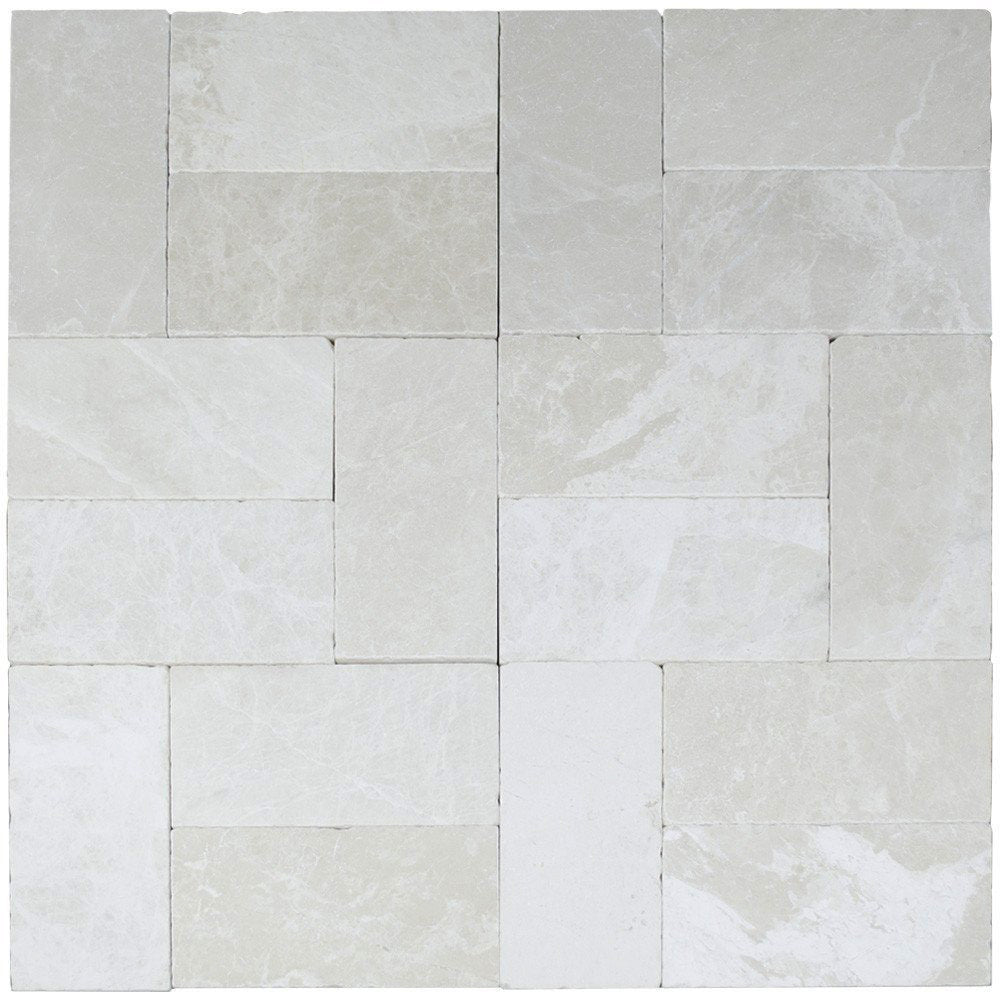 Full Paver Sample - Botticino Marble Paver - 6" x 12" x 1 1/4" Tumbled