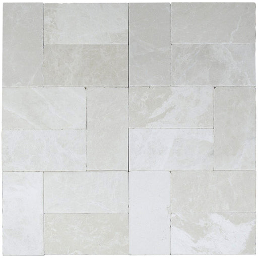 Full Paver Sample - Botticino Marble Paver - 6" x 12" x 1 1/4" Tumbled
