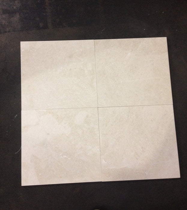 Botticino Polished Marble Tile - 12" x 12" x 3/8"