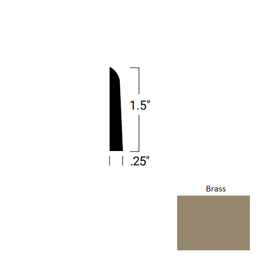 Johnsonite Brass SHU-176-A