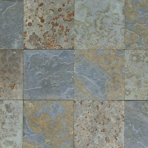 Brazilian Multicolor Slate Brushed Tile