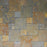 Brazilian Multicolor Slate Natural Cleft Face, Gauged Back Tile - 6" x 6" x 3/8"