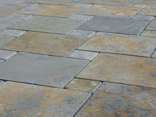 Full Tile Sample - Brazilian Multicolor Slate Tile - 3" x 12" x 3/8" Tumbled