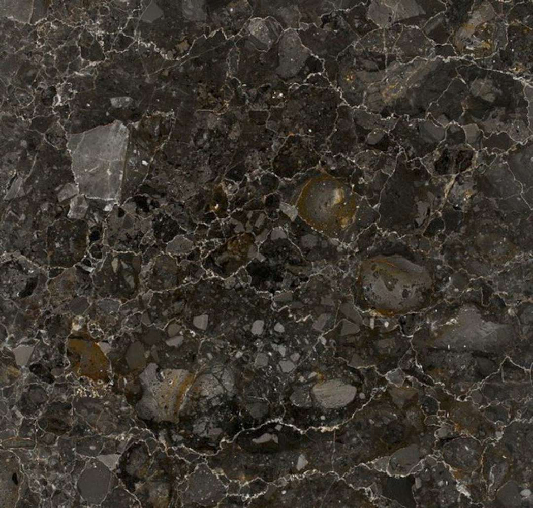 Full Tile Sample - Breccia Grigio Marble Tile - 18" x 18" x 1/2" Honed