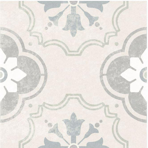 Valencia Deco Bridgeham Pattern Porcelain Tile - 6" x 6" Matte