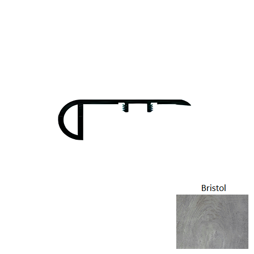 Raskin Gencore Bristol Ceramic Bead Vinyl Overlap Stair Nose — Stone ...