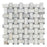Calacatta Gold Marble Mosaic - Basket Weave with Gray Dots Polished