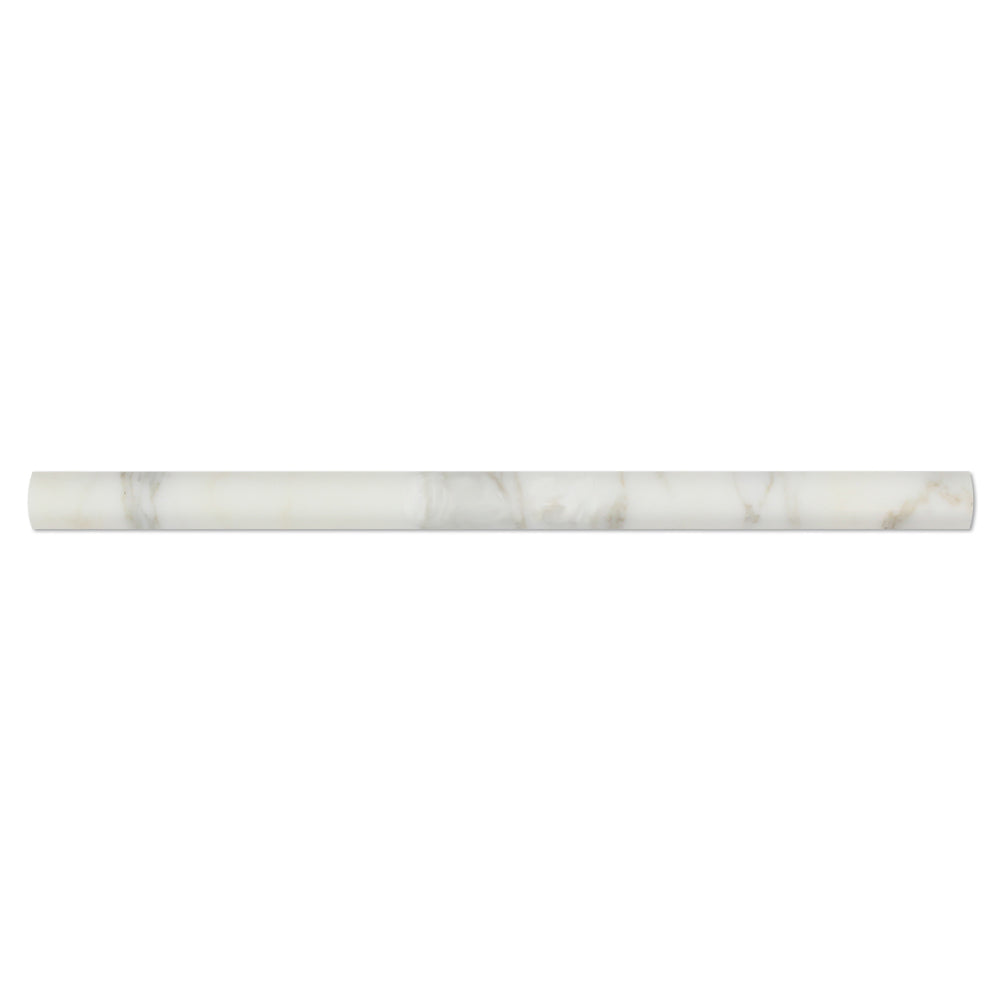 Calacatta Gold Marble Liner - 3/4" x 12" Bullnose Polished