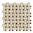 Crema Marfil Marble Mosaic - Basket Weave with Emperador Dark Dots