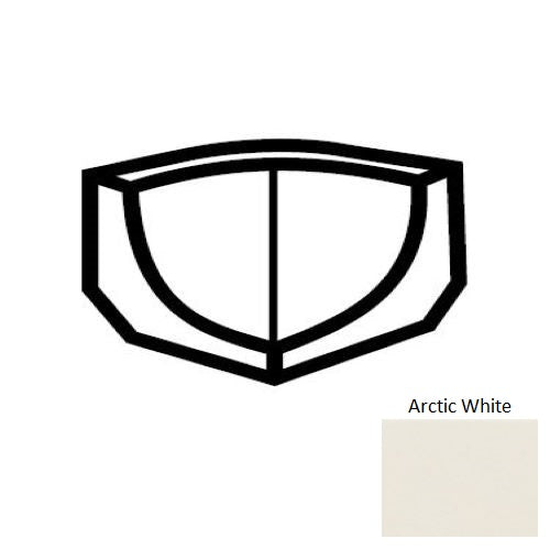 Keystones Unglazed Mosaic Arctic White D617