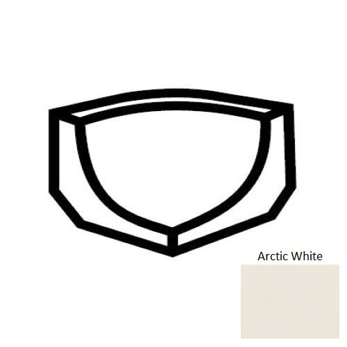 Keystones Unglazed Mosaic Arctic White D617