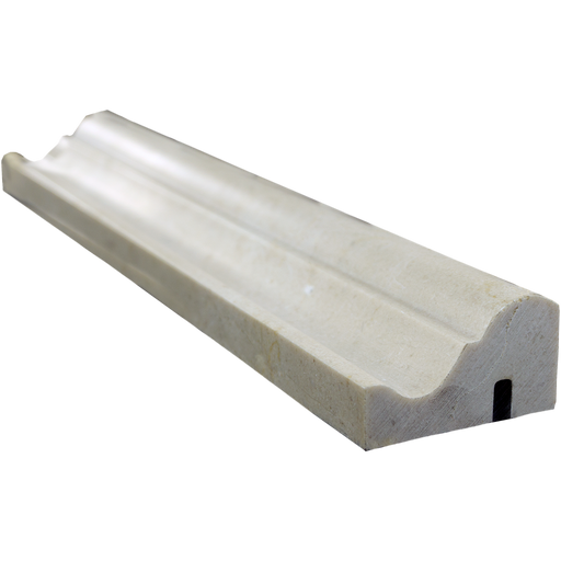 Crema Marfil Marble Liner - 2" x 12" F4 Chair Rail Polished