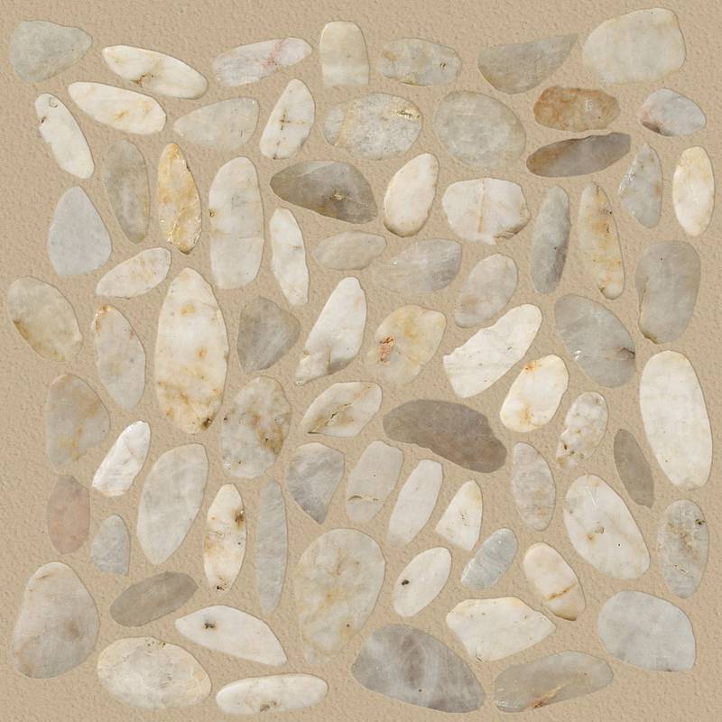 Pebble Sliced Pearl White 00100