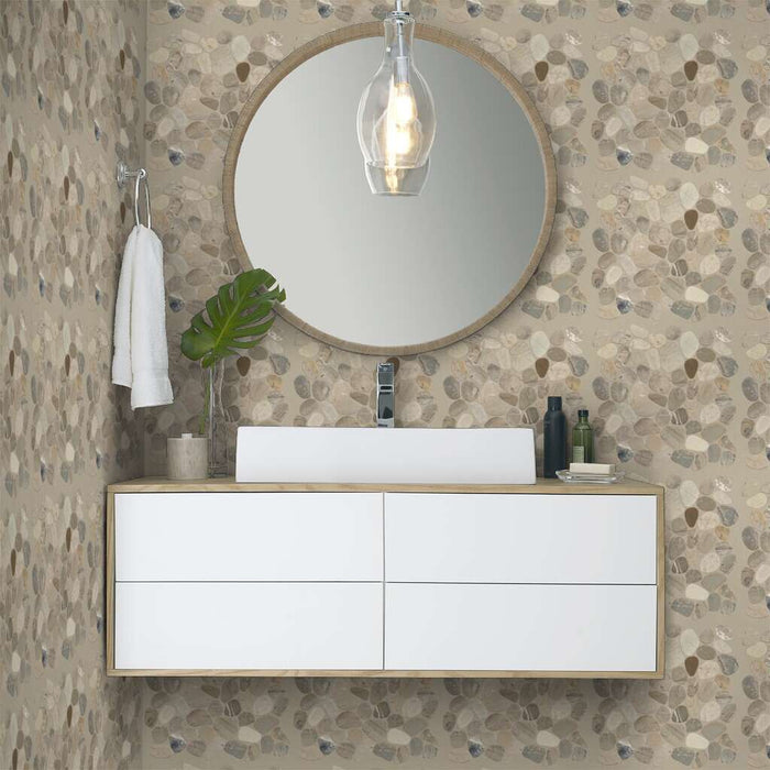 Pebble Sliced Vitality Mica Polished Natural Stone