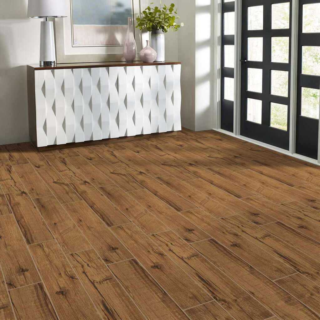 Shaw Fired Hickory 00220 Spicebark Porcelain Tile | Lowest Price