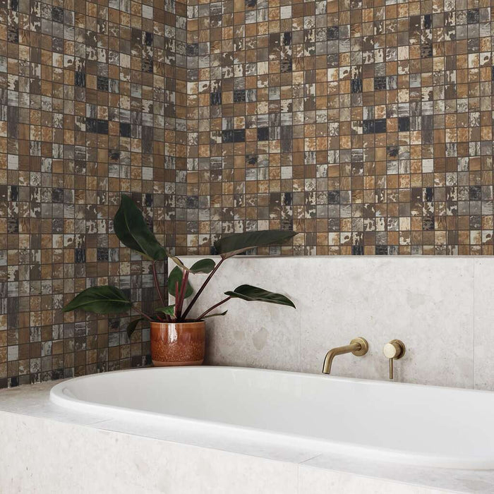 Timbered Poplar Rustic 12" x 12"