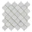 White Carrara Marble Mosaic - 3" Arabesque Polished