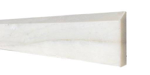 Calacatta Gold Polished Marble Baseboard - 2" x 18" Top Bevel
