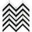 Calacatta Gold Marble Mosaic - Large Chevron with Black Polished