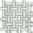 Calacatta Gold Marble Mosaic - Triple Weave with Calacatta Gold Dots Polished