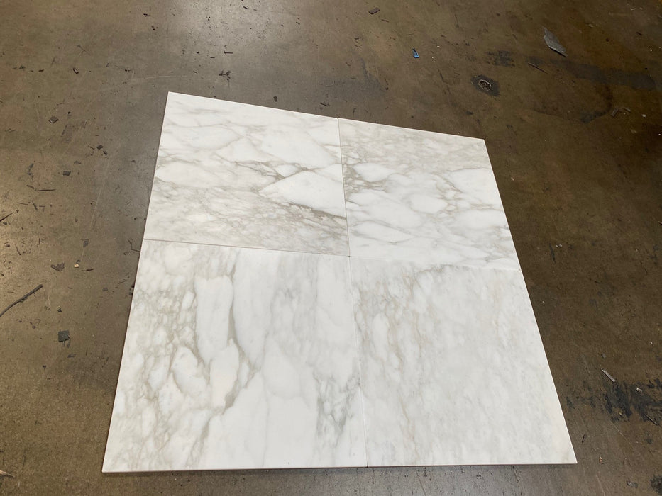 Calacatta Altissimo Marble Tile - 12" x 24" x 3/8" Polished