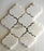 Calacatta Gold Marble Mosaic - 4" Arabesque Honed
