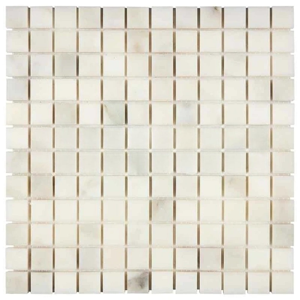 Calacatta Oliva Marble Mosaic - 1" x 1"