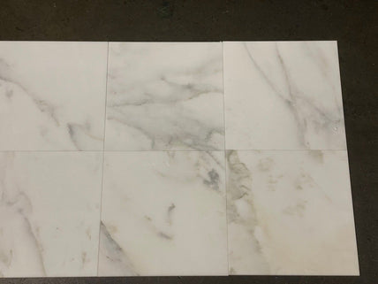 Calacatta Oliva Honed Marble Tile - 12" x 12" 