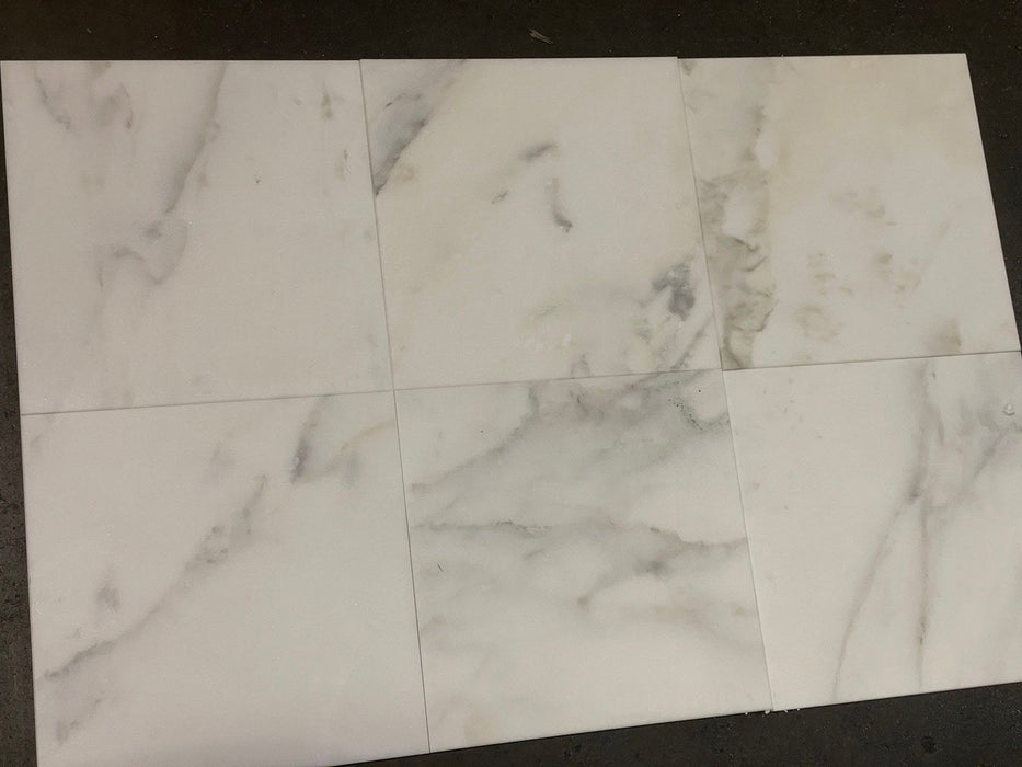 Calacatta Oliva Marble Tile - 12" x 12" x 3/8" Honed