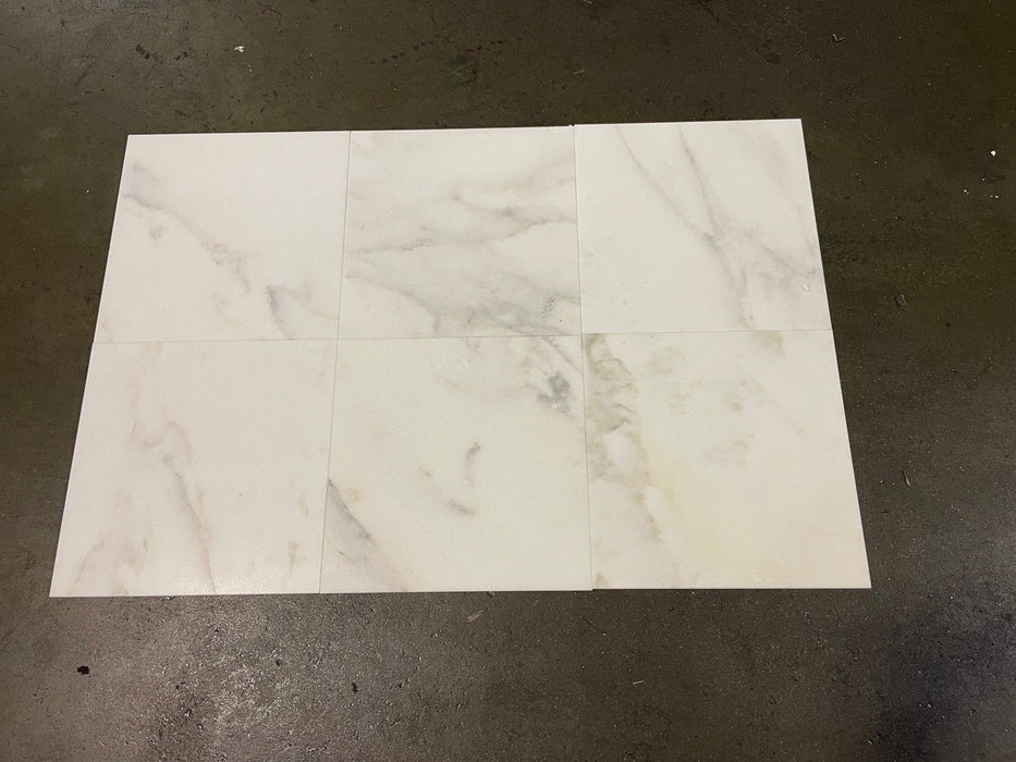 Calacatta Oliva Marble Tile - 12" x 12" Polished
