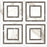 Full Sheet Sample - Mayfair Calacatta Oro Piazza Porcelain Mosaic - 11.75" x 11.75" Polished