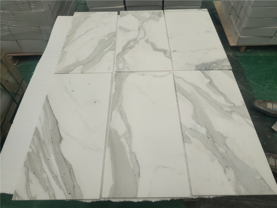 Calacatta Paonazzo Marble Tile - 12" x 24" x 3/8" 