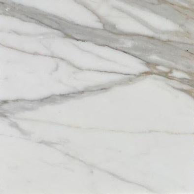 Full Tile Sample - Calacatta Gold Marble Tile - 12" x 12" x 3/8" Honed