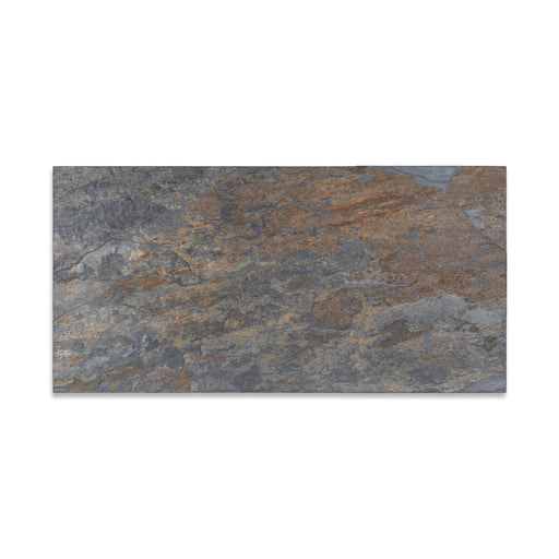 Full Tile Sample - California Gold Slate Tile - 12" x 24" x 1/2" Natural Cleft Face with Gauged Back