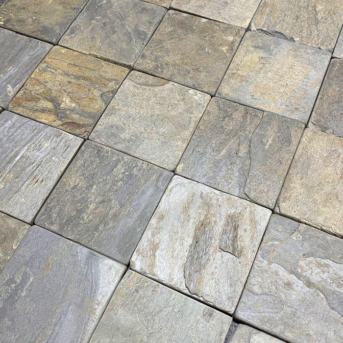 Full Tile Sample - California Gold Slate Tile - 3" x 6" x 3/8" Tumbled