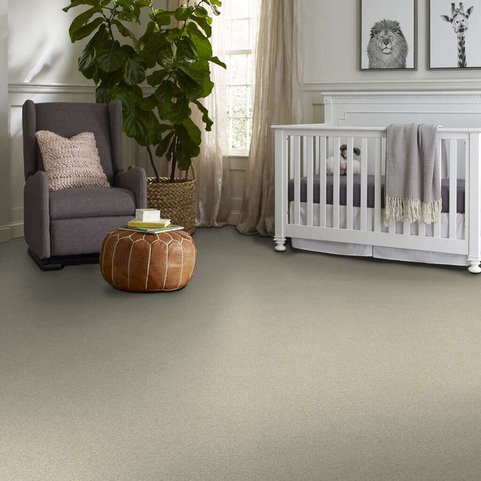 Shaw Floor Studio Around The House I Candlewick Glow 00101 Textured Nylon