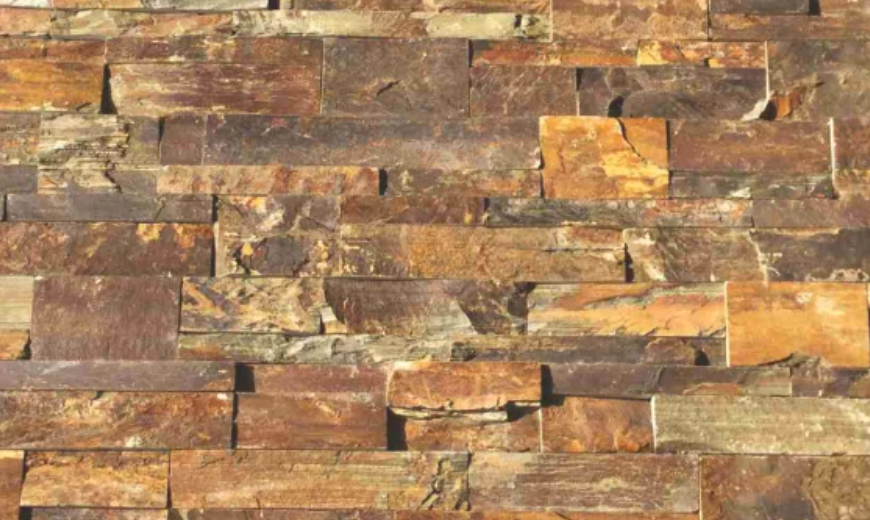 Canyon Rust Natural Cleft Slate Ledgestone - 6" x 24" x +/- 3/4"