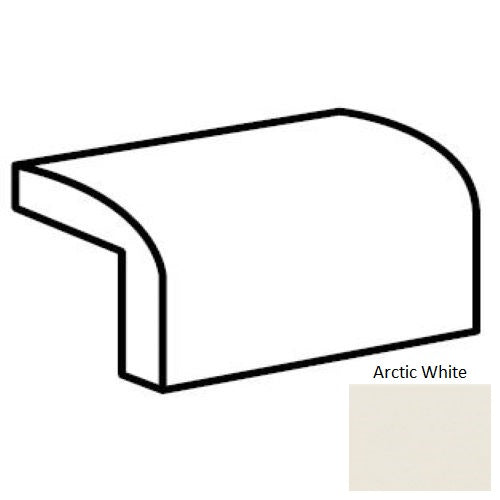 Keystones Unglazed Mosaic Arctic White D617