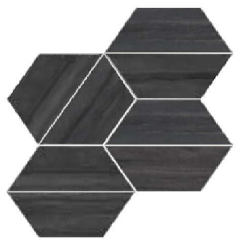 Capa Graphite Matte Porcelain Tile - 5" x 12" Trapezoid