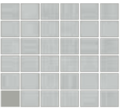 Capa Gray Matte Porcelain Mosaic - 2" x 2"