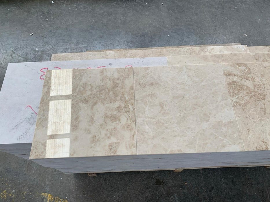 Cappuccino Marble Tile - 24" x 24" Polished