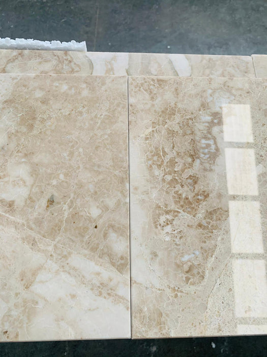 Cappuccino Polished Marble Tile - 24" x 24" x 1/2"