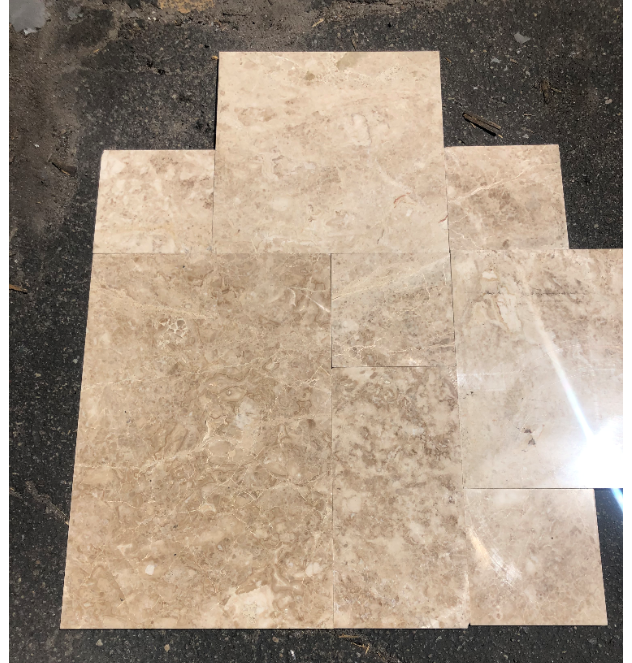 Cappuccino Marble Pattern - 24" x 24" x 1/2" Polished
